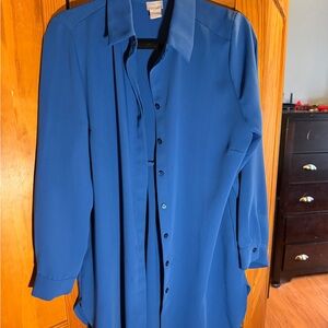 Chico's Elegant Blue Blouse
